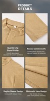 Magliette da Corsa a Manica Lunga con Mezza Zip, Design OEM ODM, Tessuto Elastico Traspirante ad Asciugatura Rapida, Alta Qualità, Logo Personalizzato