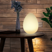 Lampe LED étanche en forme d'œuf, lumières décoratives LED, lampes de nuit, lampe décorative LED, lampe boule LED, lampe de table LED pour chambre à coucher