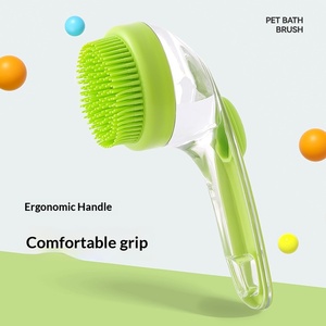 <span class=keywords><strong>Brosse</strong></span> de toilettage pour <span class=keywords><strong>chien</strong></span>, <span class=keywords><strong>brosse</strong></span> de bain pour animaux de compagnie, <span class=keywords><strong>brosse</strong></span> de massage apaisante en caoutchouc pour chiens et chats à poils longs ou courts - Product Image 2