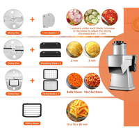 Fc200qx Commerciële Roestvrijstalen Frituursnijder Automatische Aardappelsnijmachine En Chippersmachine Voor Klein Fruit En Tomaat