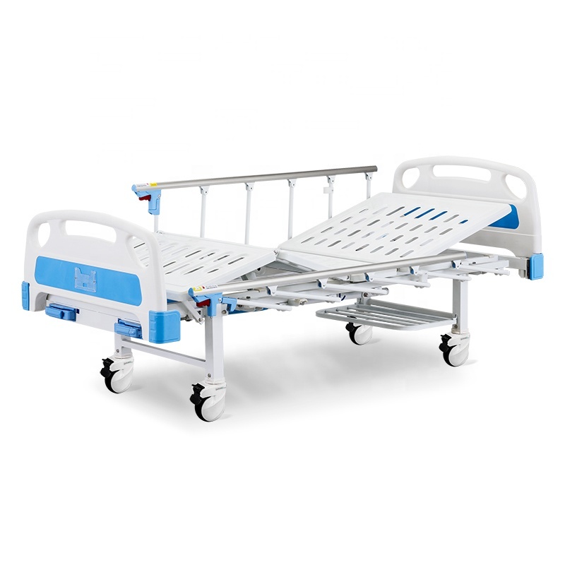 A2w Deux Manivelle Multifonction Hôpital Manuel Lit Avec Table D'appoint