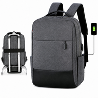 Sac à dos pour ordinateur portable grande capacité, en tissu Oxford imperméable, avec port de chargement USB, idéal pour les voyages d'affaires, les étudiants et les activités de plein air