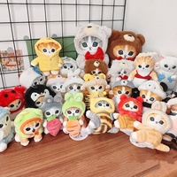 Boneka Hewan Lucu Bergaya Jepang, Hiu Bermata Besar yang Berubah Menjadi Kelinci, Serigala Abu-abu, Beruang Cokelat, Beruang Putih, Liontin Hiasan, Mainan Boneka