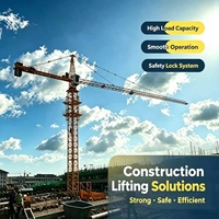Mini-grue de chantier 4T, nouvelle grue à tour électrique à ascension interne, prix compétitif, moteur chinois, câble en acier, mobile, QTZ40-HS5008
