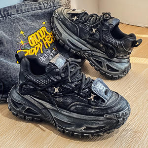 2025 Spring Wholesale Thick-soled Walking Style <b>Shoes</b> Fashion <b>Men</b> Running Sneaker Breathable <b>Men's</b> <b>Shoes</b> Chunky Casual <b>Shoes</b> - Product Image 1