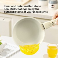 Ensemble de batterie de cuisine en céramique antiadhésive, style japonais et coréen, avec poignée amovible, comprenant casseroles empilables, poêle à frire, marmite à soupe portable et wok en aluminium