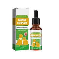 Gotas Naturales para el Cuidado Renal de Mascotas de Marca Privada, Suplemento para la Salud del Tracto Urinario con Arándanos, Líquido para el Bienestar Renal de Perros y Gatos, 60 ml
