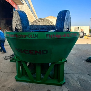 1100 1200 model three <strong>rollers</strong> <strong>wet</strong> <strong>pan</strong> <strong>mill</strong> gold stone <strong>grinding</strong> equipment with 1TPH capacity output size within 200mesh in Zambia - Product Image 2