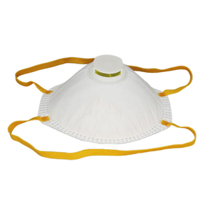 Masque jetable FFP2 en forme de coupelle, anti-poussière, respirant, EN 149, avec valve et sangles de tête, demi-masque nasal pour le ponçage - Product Image 3