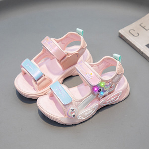 Sandales pour filles semelle souple en PVC antidérapant chaussures de plage décontractées pour enfants dessin animé princesse design pour l'école - Product Image 5