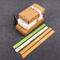 Emballage personnalisé en papier fin avec gaufrage et pelliculage mat, en matériaux recyclés, pour vêtements, chaussettes, serviettes, bande de fixation
