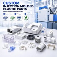 Boîtiers en plastique médical moulés par injection sur mesure, transparents, pour composants de dispositifs médicaux