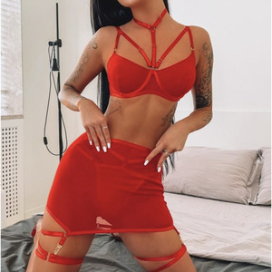 ชุดชั้นในเซ็กซี่สุดหรูบรา5ชิ้นเชือกแขวนคอสุดหรู - Product Image 4