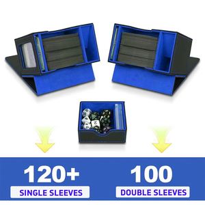Boîte de rangement pour cartes TCG avec tour à dés, étui de rangement pour cartes Magic the Gathering Commander Yugioh, grande capacité, coins carrés - Product Image 4
