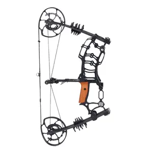 Set di arco e frecce composti con sfera in acciaio SPG mano sinistra e destra all'aperto caccia tiro con l'arco attrezzature sportive