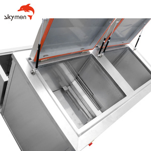 Guangdong Skymen doppio serbatoio pulitore ad ultrasuoni professionale filtrato attrezzature per la pulizia ad ultrasuoni per componenti in alluminio catena - Product Image 6