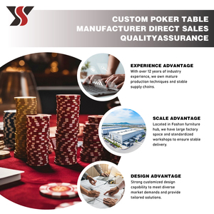 YS Casino Gambling Table Professional Modern Texas Poker With LED Luxurious Design for <b>Entertainment</b> Use YS-Texas27, YS-Texas27 - Product Image 5