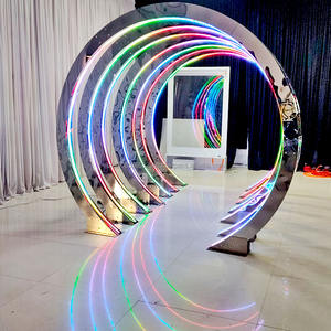 ซุ้มแต่งงานสแตนเลส FURUN รุ่น Silver Running Lantern ขนาดสั่งทำได้ ทนทาน ผลิตด้วยมือ อุปกรณ์จัดงานปาร์ตี้ ฉากหลังพิธี - Product Image 6