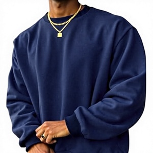 Sweat à capuche pour homme, poids lourd 220 g/m², en polyester/coton respirant, doublé, brodé, imprimé, sans cordon, couleur unie, pour l'extérieur - Product Image 1