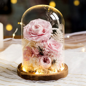 TC all'ingrosso casa conservato Rose di lunga durata In vetro cupola infinito eterno <span class=keywords><strong>fiori</strong></span> di rosa regalo <span class=keywords><strong>per</strong></span> compleanni proposte di <span class=keywords><strong>auguri</strong></span> - Product Image 6