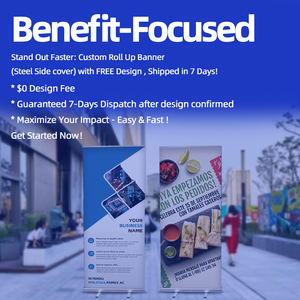 OEM dapat disesuaikan spanduk gulung berdiri 85x200cm grosir barang-barang Promosi pemasok menggulung Banner Berdiri - Product Image 4