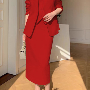 Robe élégante en deux pièces pour femmes, taille S-3XL, printemps-automne, grande taille, décontractée, <span class=keywords><strong>banlieue</strong></span>, vêtements d'affaires, matière polyester - Product Image 6