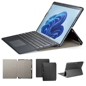 New Design PU Leather Fine Hole Anti-Drop Folding Stand Function Tablet Case For Microsoft Surface Pro 8