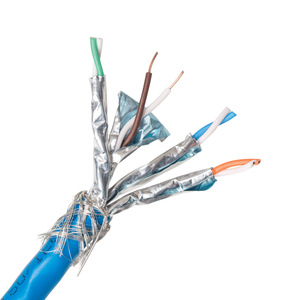 Chất lượng cao CAT7 FTP Cáp 22AWG đồng trần 305m spool Lá che chắn 100Gbps truyền cho sang trọng khu dân cư - Product Image 3