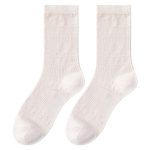 2026 Spring/Summer New Style Mulberry <b>Silk</b> Mid-Calf <b>Socks</b> Women's Mesh Breathable Thin Slouch <b>Socks</b> Maternity <b>Socks</b> Comfortable - Product Image 5