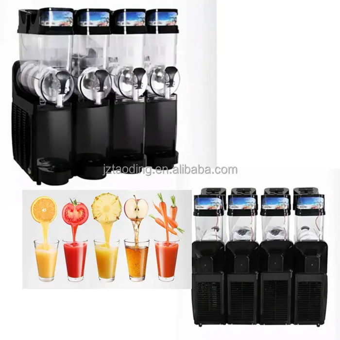 Máquina de slushee de 1, 2, 3 y 4 tanques, para bebidas carbonizadas de uso comercial, para zumo de fruta fresca, en venta