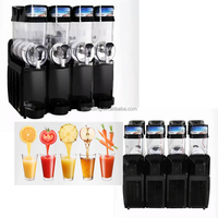 Machine à granité 3 réservoirs 15L CE, machine à slush congelé, machine à granita, machine à margarita, machine à boissons congelées, machine à smoothie, machine à slash