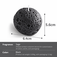 Bougie parfumée en cire de soja personnalisée en forme de lune, bougies faites à la main, cadeaux d'anniversaire