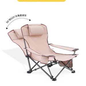 Silla Plegable para Exteriores 52x52x67 cm, Silla de Jardín Portátil y Ligera con Bolsillo de Almacenamiento, Estilo Casual - Product Image 2