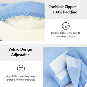 Oreiller de <span class=keywords><strong>grossesse</strong></span> en U léger et lavable pour le confort – Soutien dorsal et <span class=keywords><strong>coussin</strong></span> abdominal pour <span class=keywords><strong>dormir</strong></span> sur le côté - Product Image 6