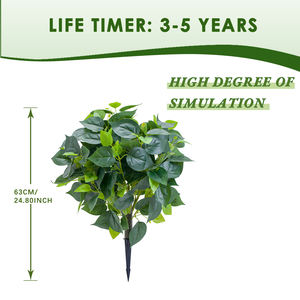 PZD-1-283 Usine Vente Plantes Fausses Plante <span class=keywords><strong>Feuillage</strong></span> Vert Pas De Pot Arbustes Real Touch Arbre Topiaire Artificiel - Product Image 3