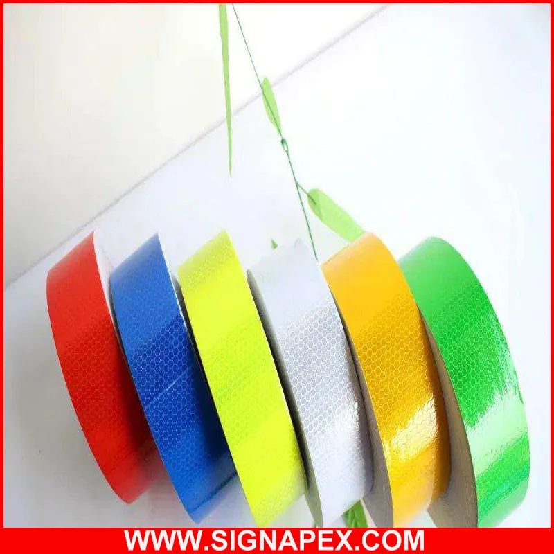 Signapex 2023 Factory Wholesale Price PVC Reflective Tape/Reflective vinyl Self Adhesive Reflective vinyl film