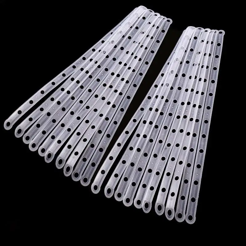 Retail Store Trouser Clip White Chain with Holes Clothing Stores Plastic Display Hanging Stripes