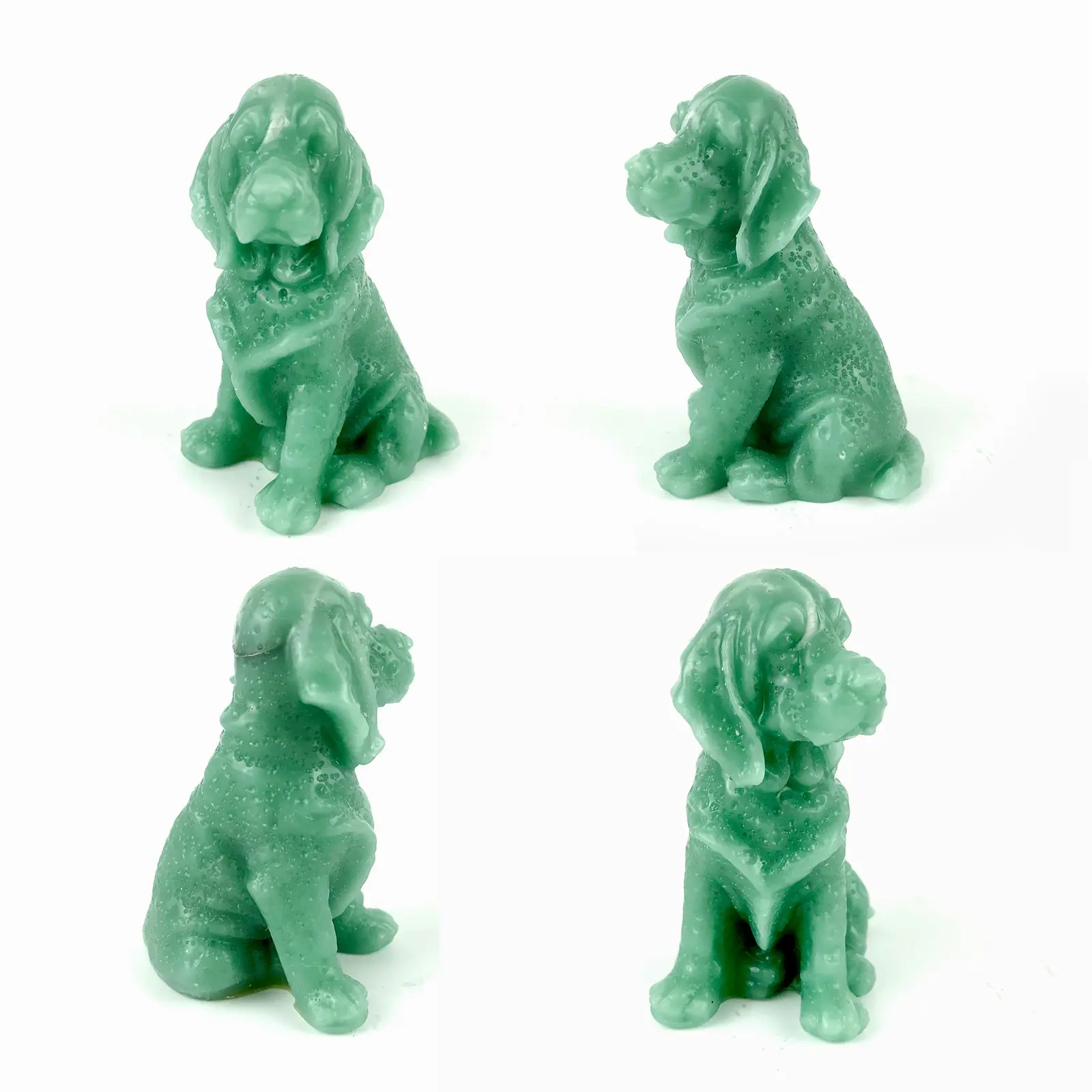 Moule 3D stéréoscopique en silicone pour bougie parfumée au chien, décoration de vache en plâtre