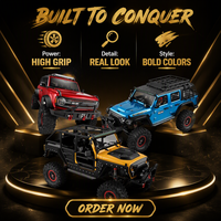 Camion RC électrique 4x4 à l'échelle 1:10, modèle SUV tout-terrain télécommandé
