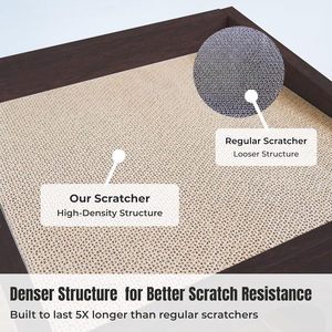 <b>Cat</b> House for Indoor <b>Cats</b> – <b>Cat</b> Condo with 5X Longer-Lasting Cardboard Scratcher, 2 Scratcher Levels, Hideout & <b>Top</b> Lounge - Product Image 6