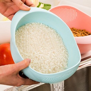 Cấp Thực Phẩm Nhự<span class=keywords><strong>a</strong></span> Colander Lọc Xử Lý Nước Cống Bát Cho Hiệu Quả Rử<span class=keywords><strong>a</strong></span> Rau Trái Cây Gạo Máy Giặt Máy Giặt - Product Image 2