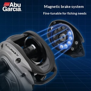 Carrete de Pesca Abu Garcia BLACKMAX <span class=keywords><strong>SX</strong></span>, 4+1BB, Relación de Engranajes 6.8:1, Freno de 7 kg, 202 g, para Agua Dulce y Salada, Pesca de Lubina, Lucioperca y Lucio, OEM - Product Image 5