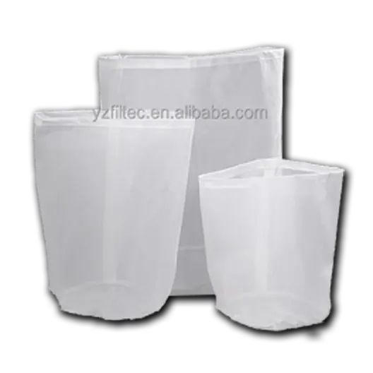 25 50 100 150 200 250 300 400 500 micron monofilament food grade drawstring nylon mesh liquid filter bag for beverage