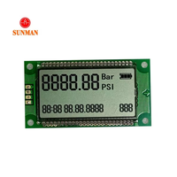 Modul LCD Tampilan Segmen 21 Digit I2C TN Reflektif Positif Tinggi Ganda 3.6V SMS2105