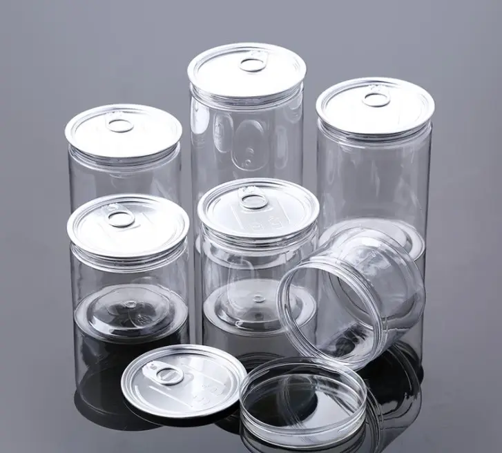 High Quality 85mm PET Container Plastic Storage Jars for Peanut Butter Honey Jams With Screw Cap
