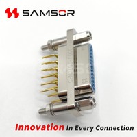 Connecteur rectangulaire Micro-D J30J série 25 broches J30J-25TJN, connecteur droit à montage sur circuit imprimé pour application industrielle