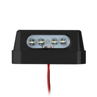 Feu arrière de moto 4 LED blanc homologué E8 12V IP65 étanche ABS noir – Remplacement direct usine