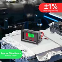 Indikator Level pengisian daya baterai mobil layar LED penguji meteran kapasitas baterai Lithium 12V 24V 36V 48V 60V 72V identifikasi otomatis