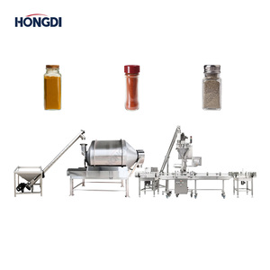 Línea Automática de Mezcla y Llenado de Polvo, Mezcladora de Tambor Rotatorio con Sistema de Transporte por Tornillo y Llenadora Vertical de Alta Precisión - Product Image 2