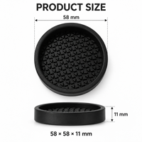 Protège-pieds de chaise rond en silicone texturé antidérapant pour meubles, protection de sol pour pieds de table et tabourets, pour parquet et carrelage, personnalisable OEM